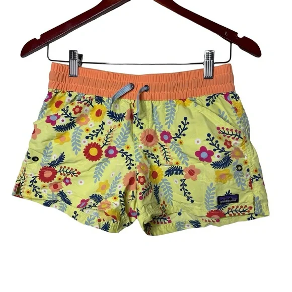 Patagonia floral shorts girl XL (14-16) women sz S - Picture 1 of 4